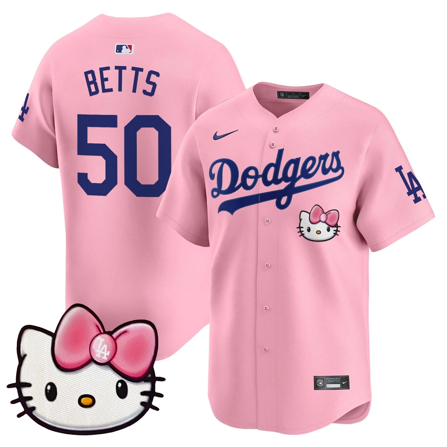 Unisex Dodgers 2025 Hello Kitty Vapor Premier Limited Jersey – All Stitched