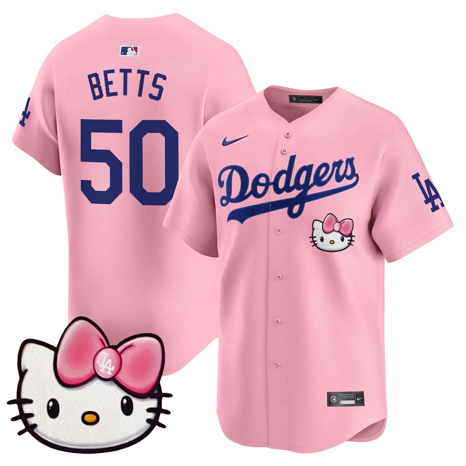 Unisex Dodgers 2025 Hello Kitty Vapor Premier Limited Jersey – All Stitched