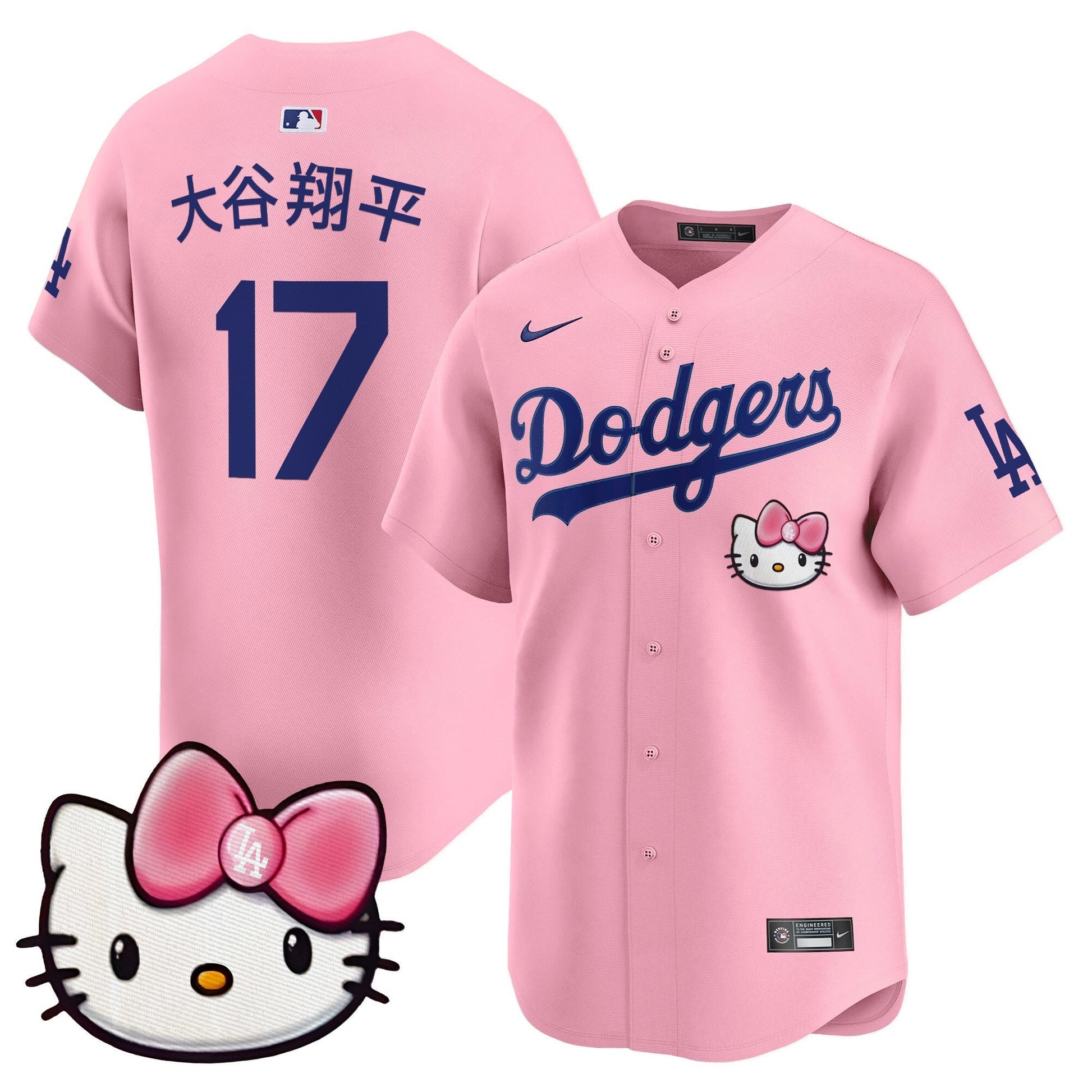 Unisex Dodgers 2025 Hello Kitty Vapor Premier Limited Jersey – All Stitched