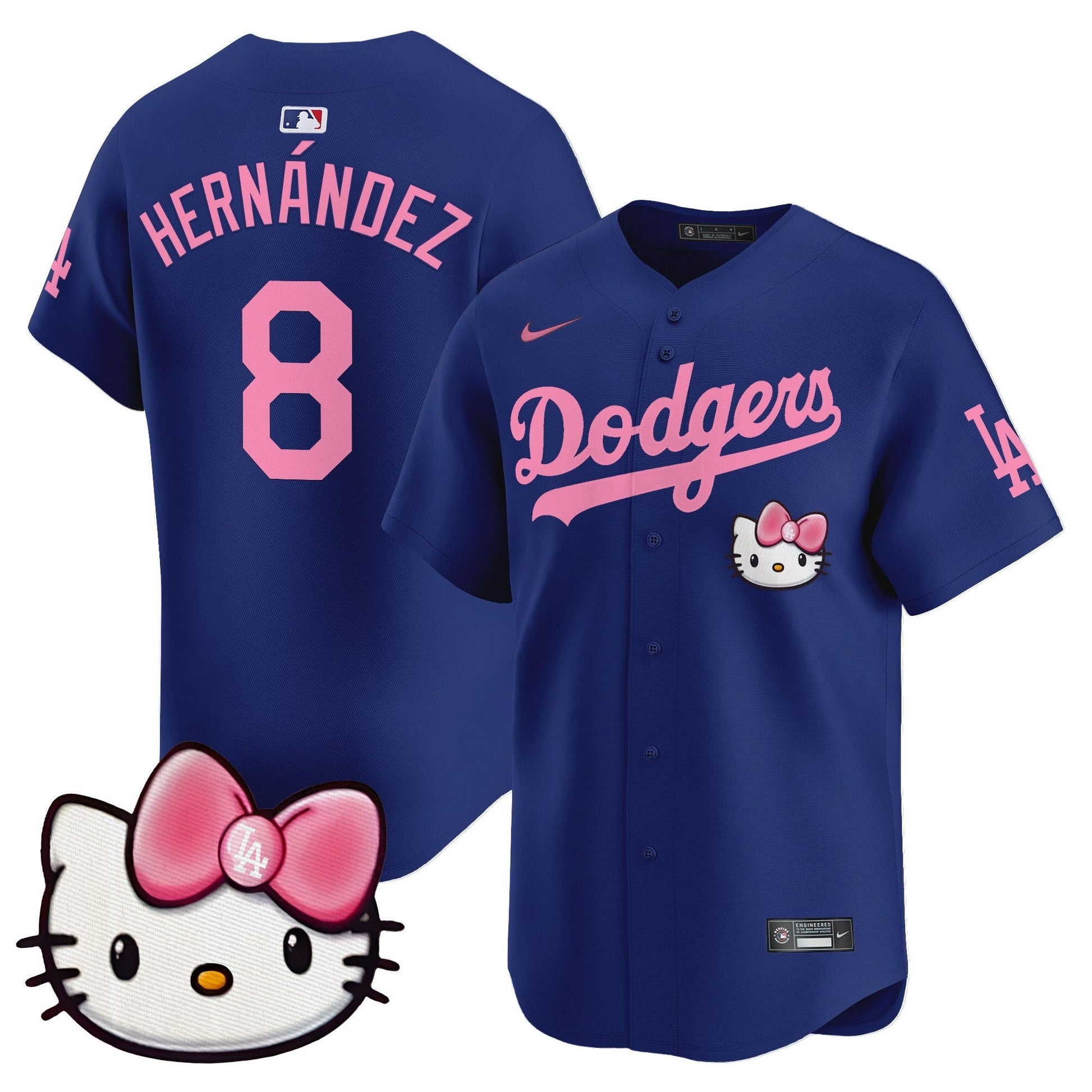 Unisex Dodgers 2025 Hello Kitty Vapor Premier Limited Jersey – All Stitched