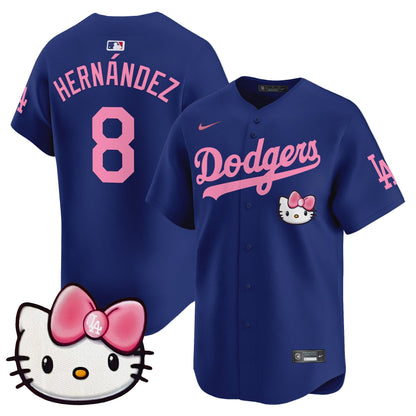Unisex Dodgers 2025 Hello Kitty Vapor Premier Limited Jersey – All Stitched