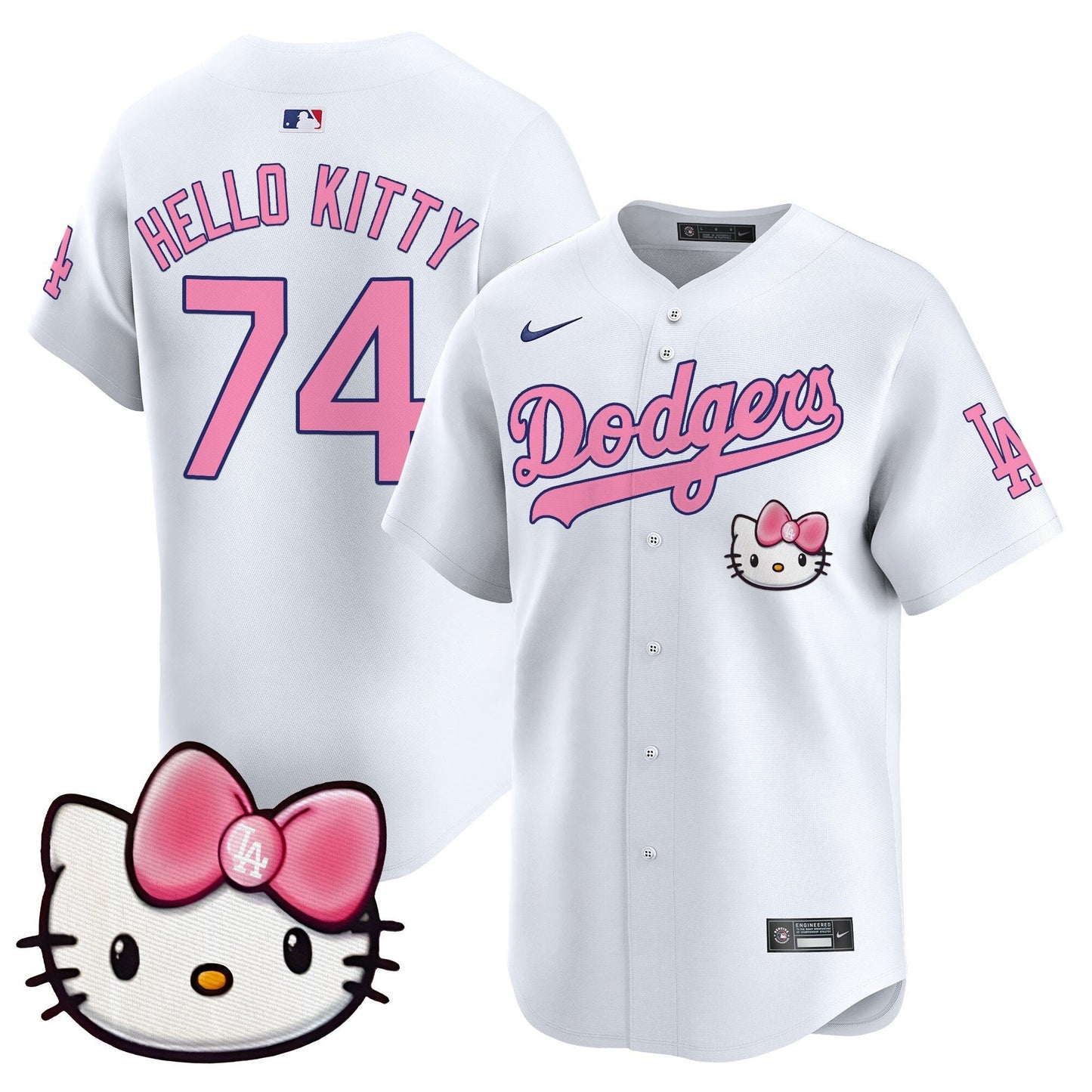 Unisex Dodgers 2025 Hello Kitty Vapor Premier Limited Jersey – All Stitched