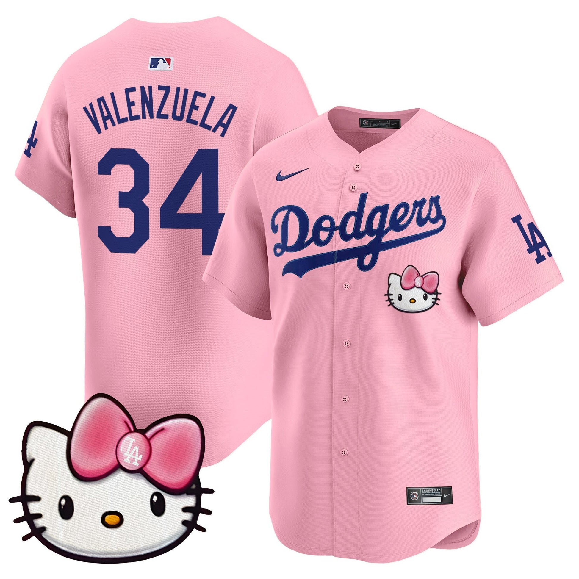 Unisex Dodgers 2025 Hello Kitty Vapor Premier Limited Jersey – All Stitched