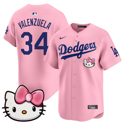 Unisex Dodgers 2025 Hello Kitty Vapor Premier Limited Jersey – All Stitched
