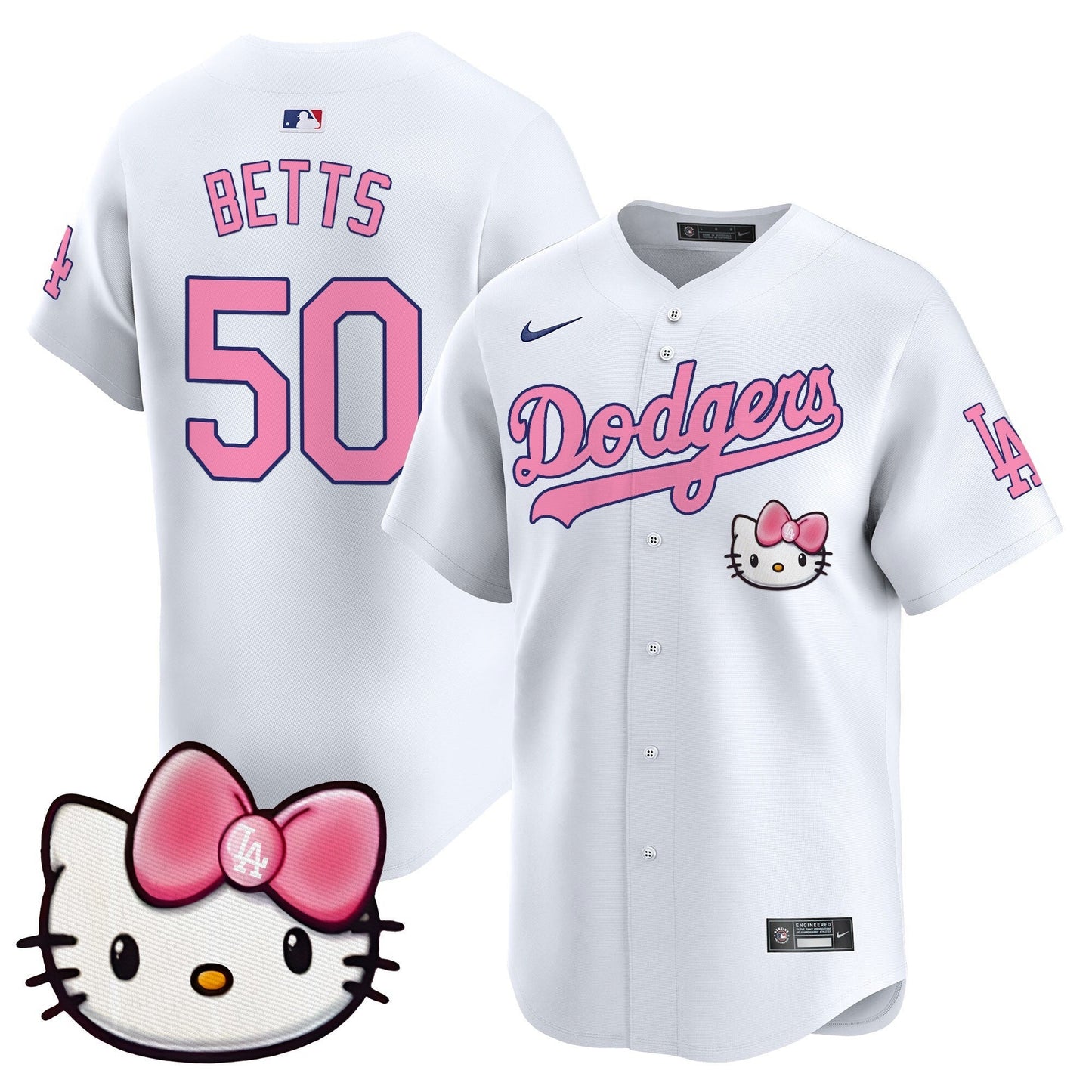 Unisex Dodgers 2025 Hello Kitty Vapor Premier Limited Jersey – All Stitched