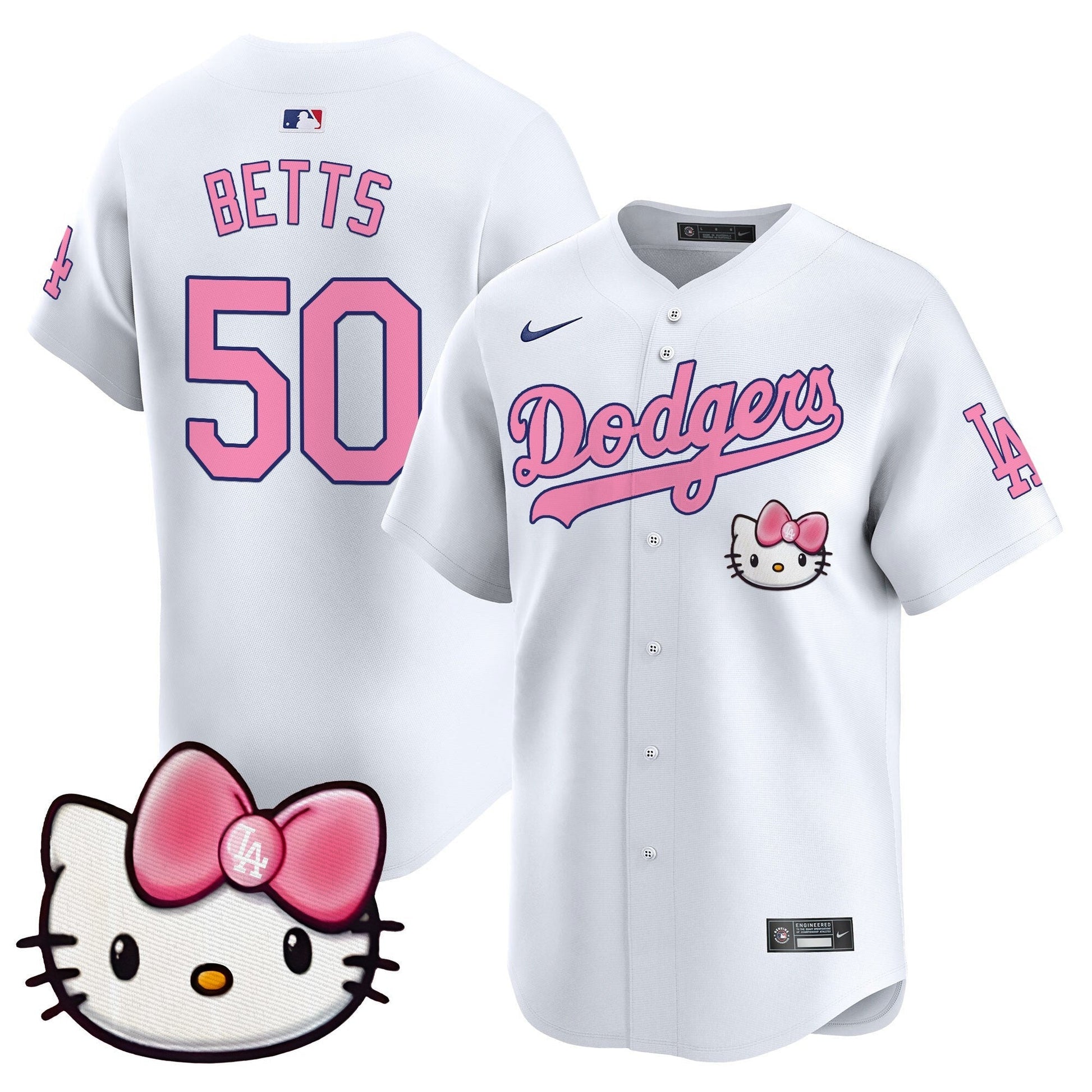 Unisex Dodgers 2025 Hello Kitty Vapor Premier Limited Jersey – All Stitched