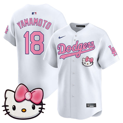 Unisex Dodgers 2025 Hello Kitty Vapor Premier Limited Jersey – All Stitched