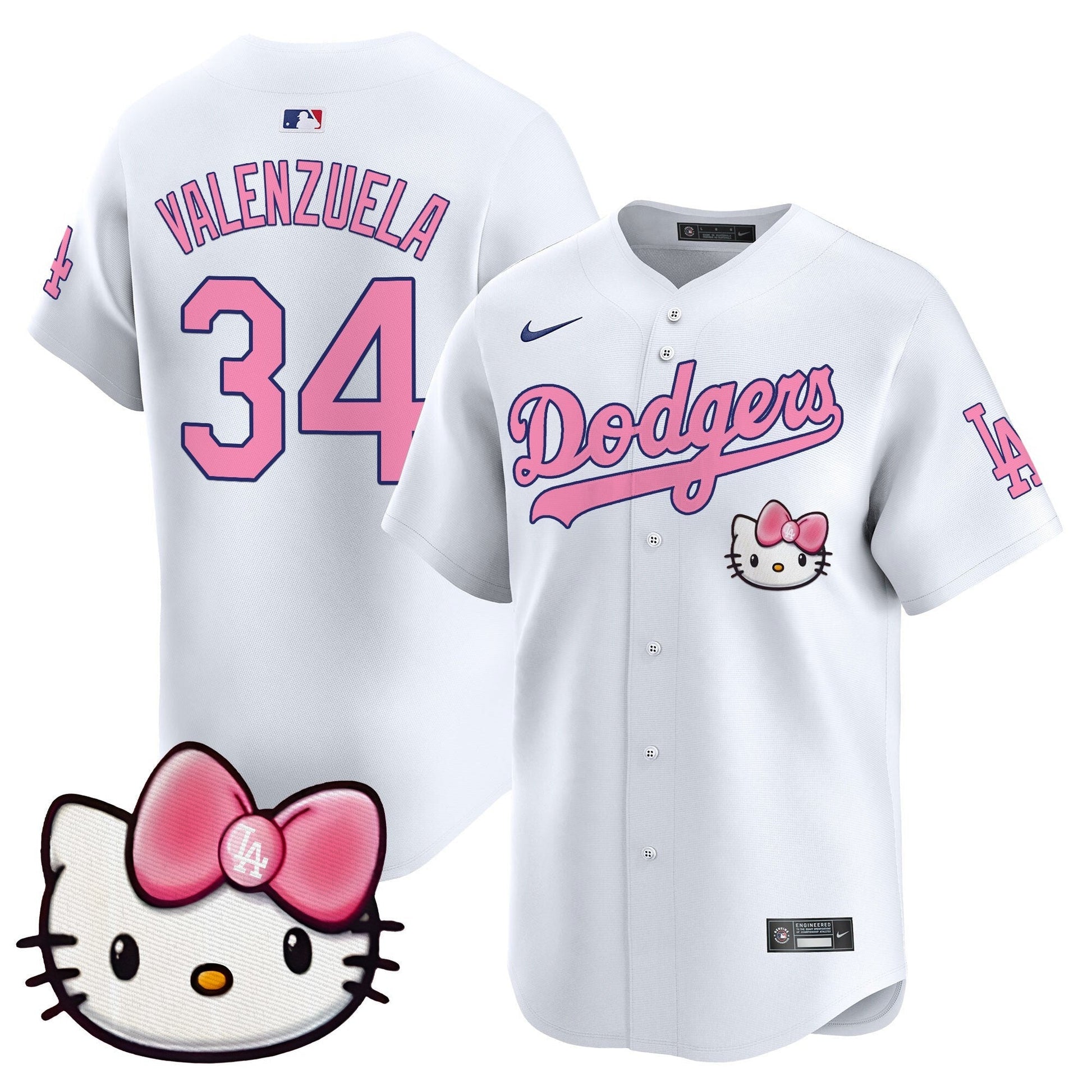 Unisex Dodgers 2025 Hello Kitty Vapor Premier Limited Jersey – All Stitched