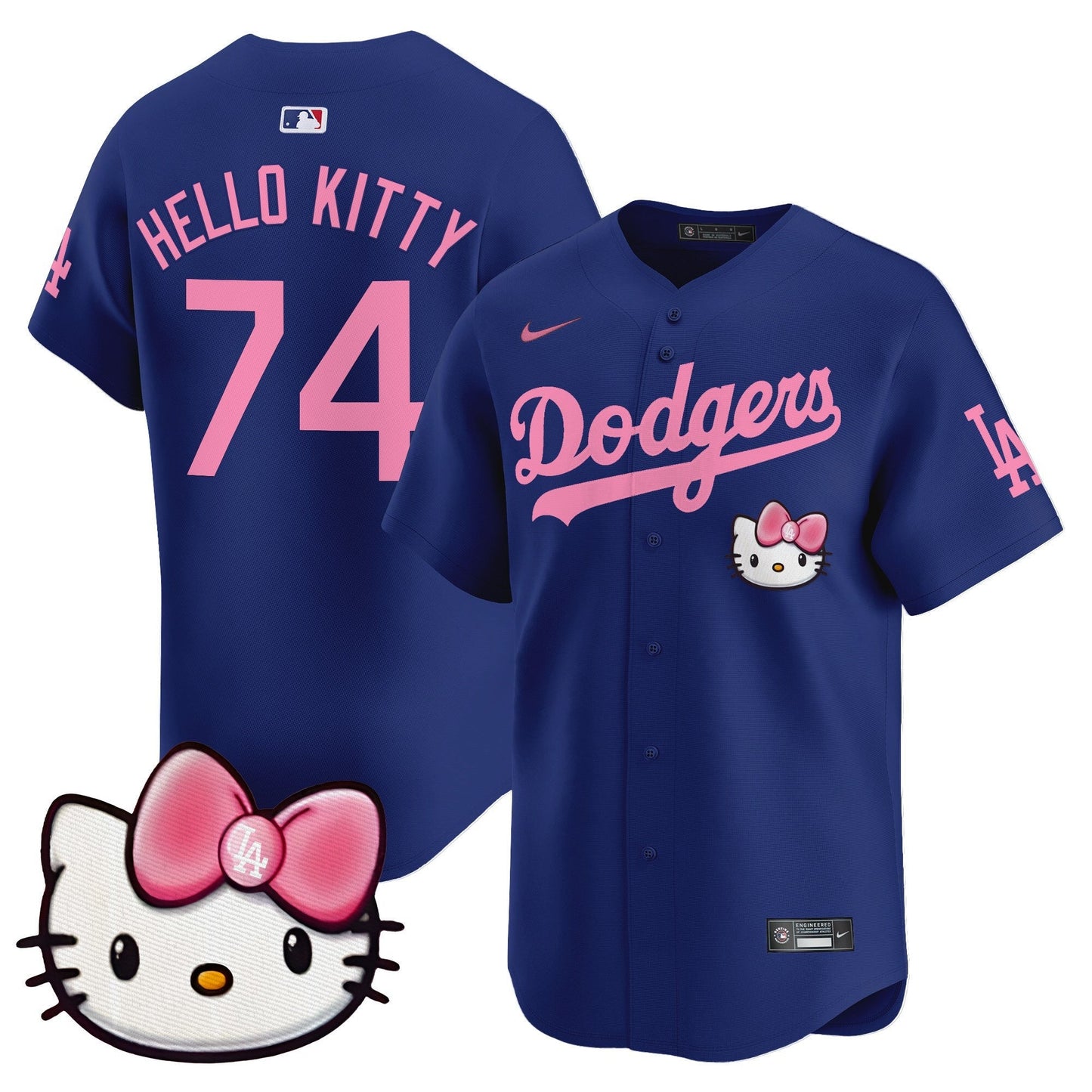 Unisex Dodgers 2025 Hello Kitty Vapor Premier Limited Jersey – All Stitched