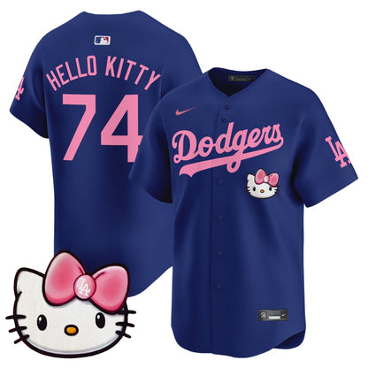 Unisex Dodgers 2025 Hello Kitty Vapor Premier Limited Jersey – All Stitched