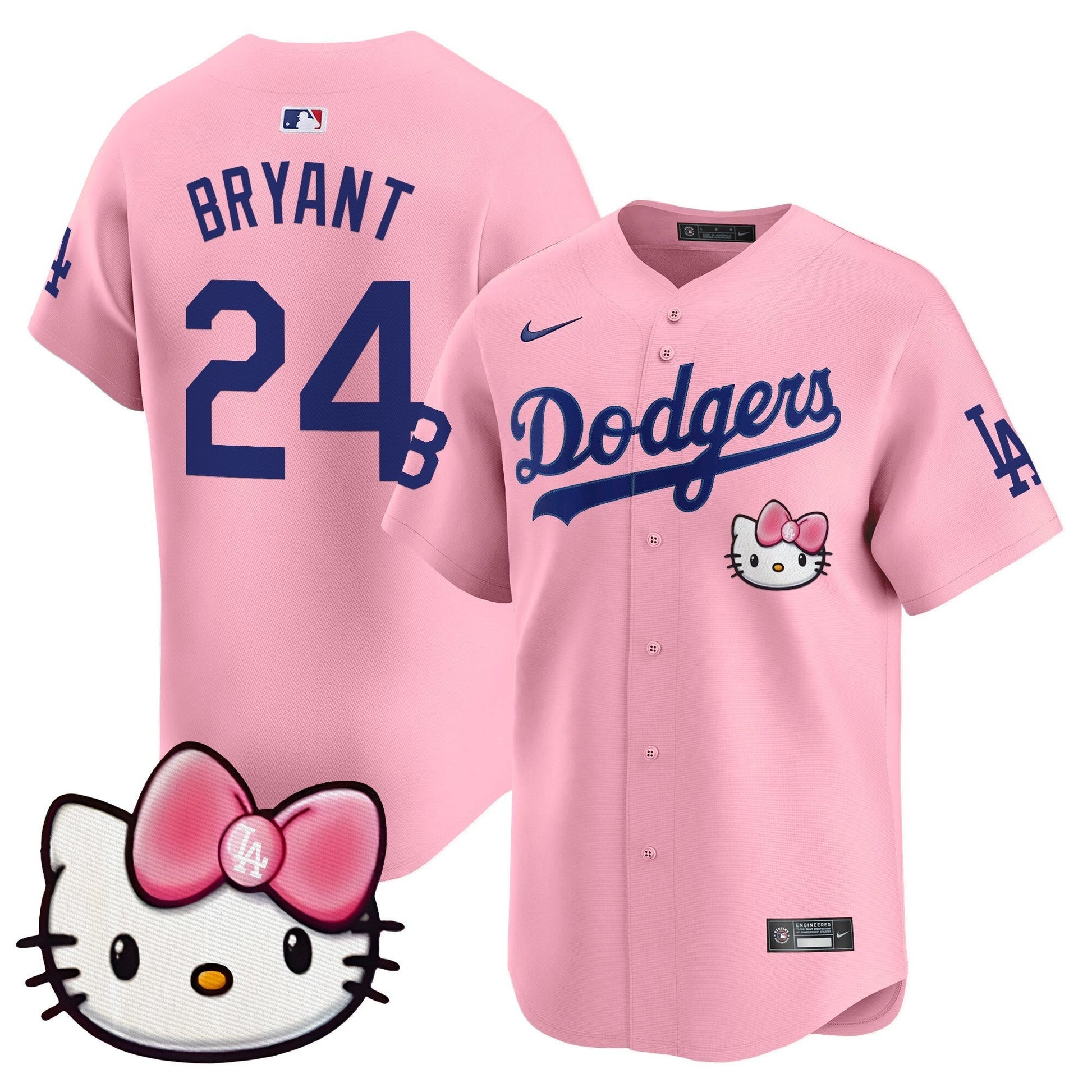Unisex Dodgers 2025 Hello Kitty Vapor Premier Limited Jersey – All Stitched