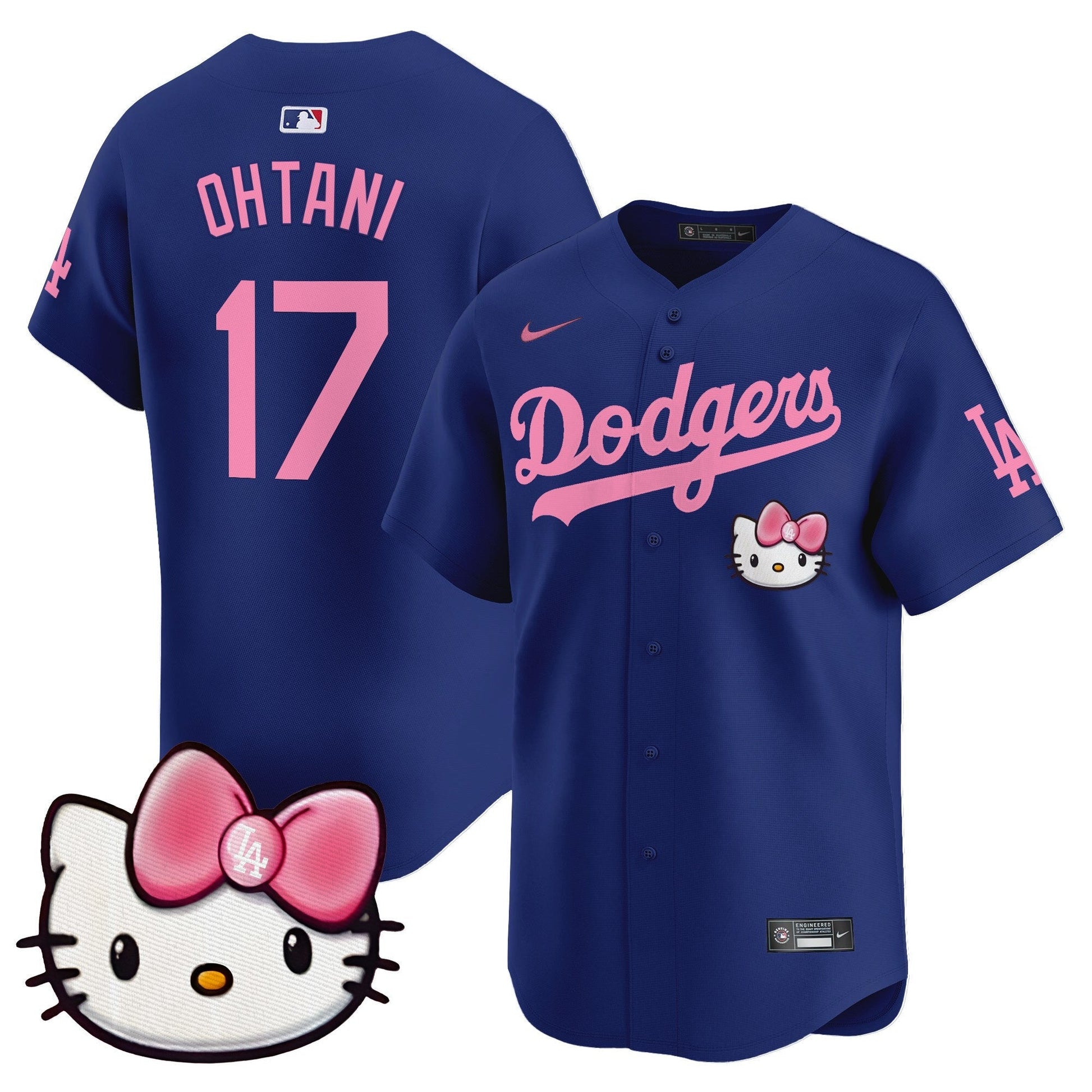 Unisex Dodgers 2025 Hello Kitty Vapor Premier Limited Jersey – All Stitched