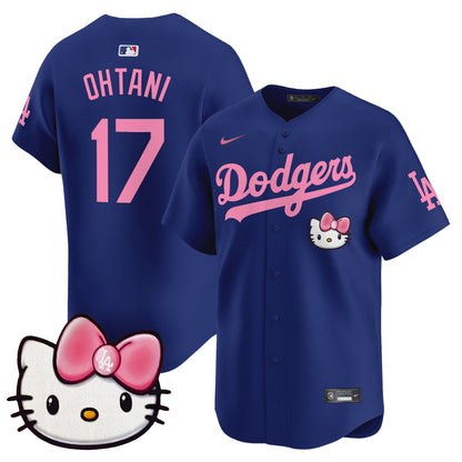 Unisex Dodgers 2025 Hello Kitty Vapor Premier Limited Jersey – All Stitched