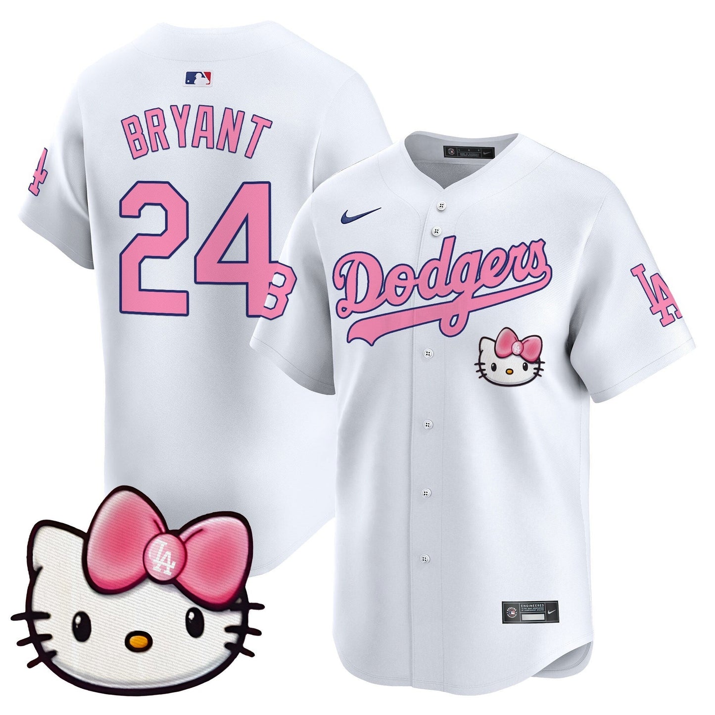 Unisex Dodgers 2025 Hello Kitty Vapor Premier Limited Jersey – All Stitched