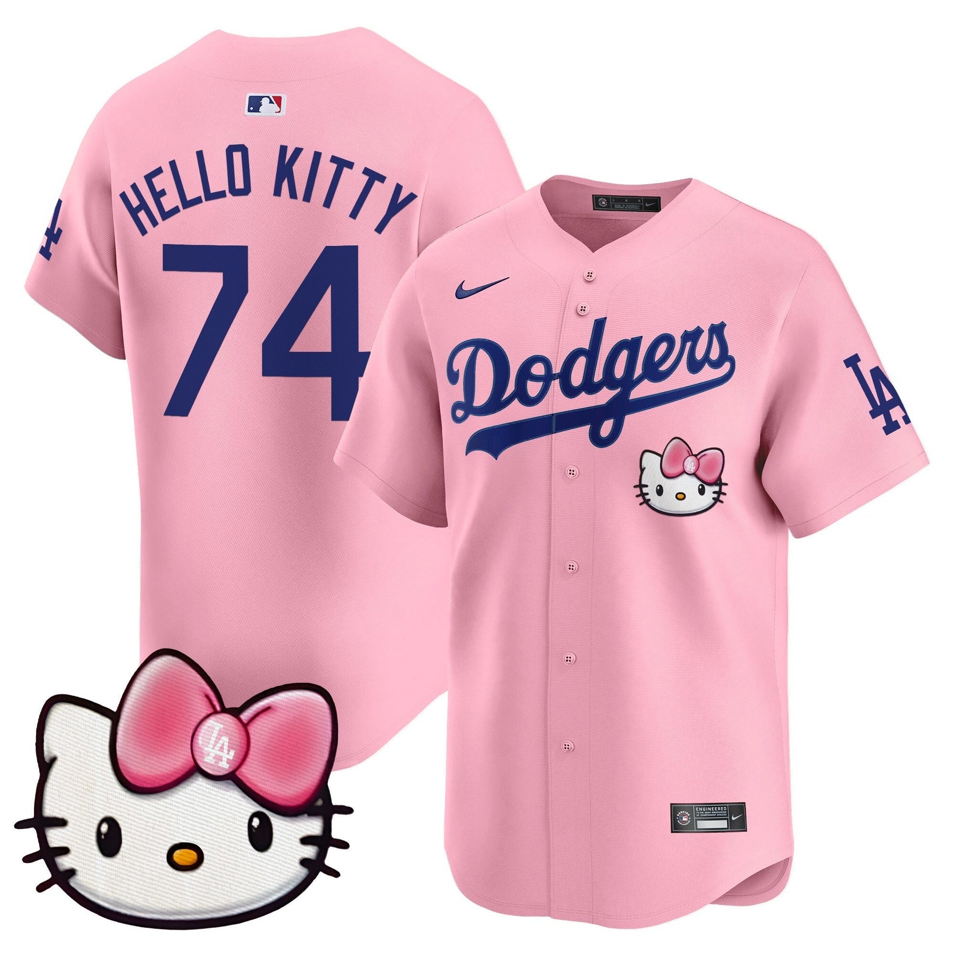 Unisex Dodgers 2025 Hello Kitty Vapor Premier Limited Jersey – All Stitched