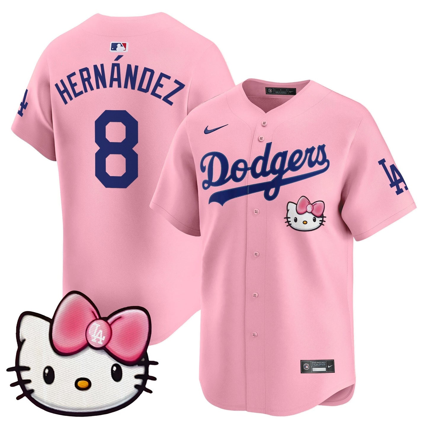 Unisex Dodgers 2025 Hello Kitty Vapor Premier Limited Jersey – All Stitched