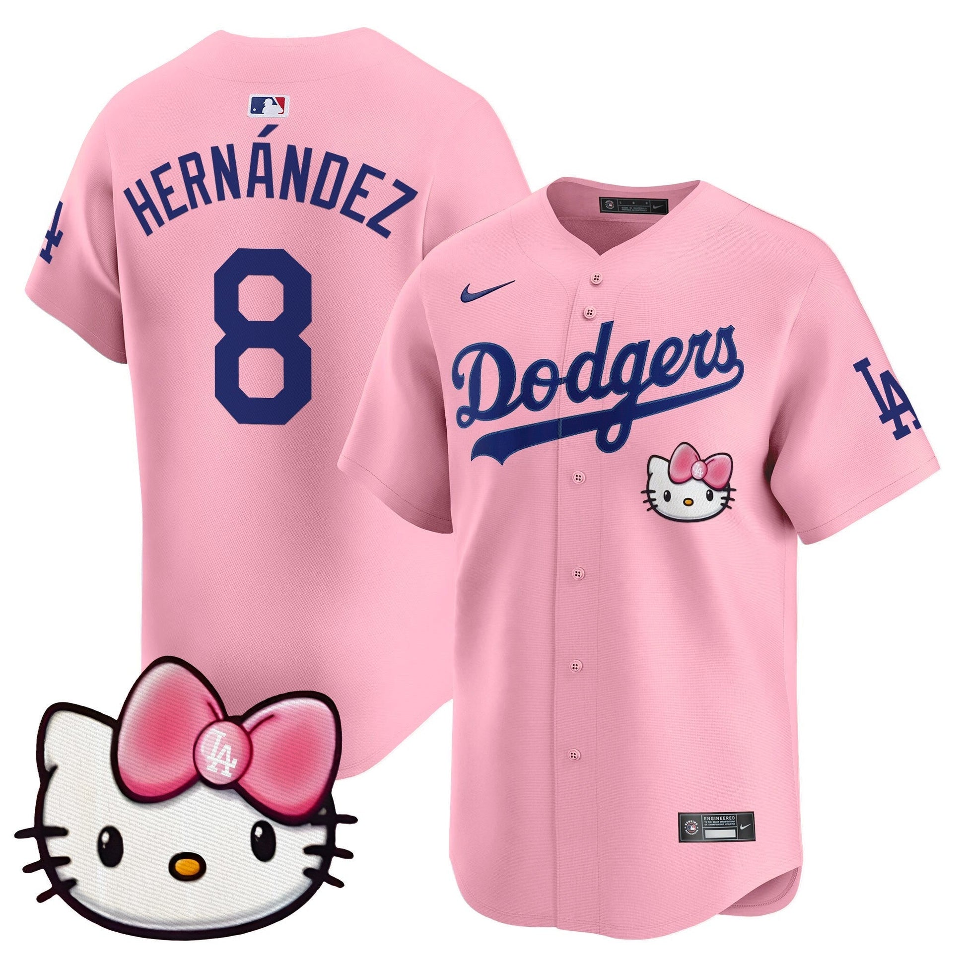 Unisex Dodgers 2025 Hello Kitty Vapor Premier Limited Jersey – All Stitched