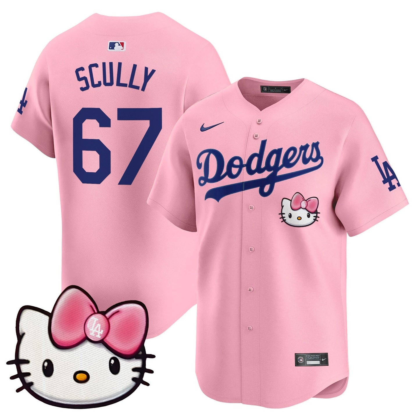 Unisex Dodgers 2025 Hello Kitty Vapor Premier Limited Jersey – All Stitched