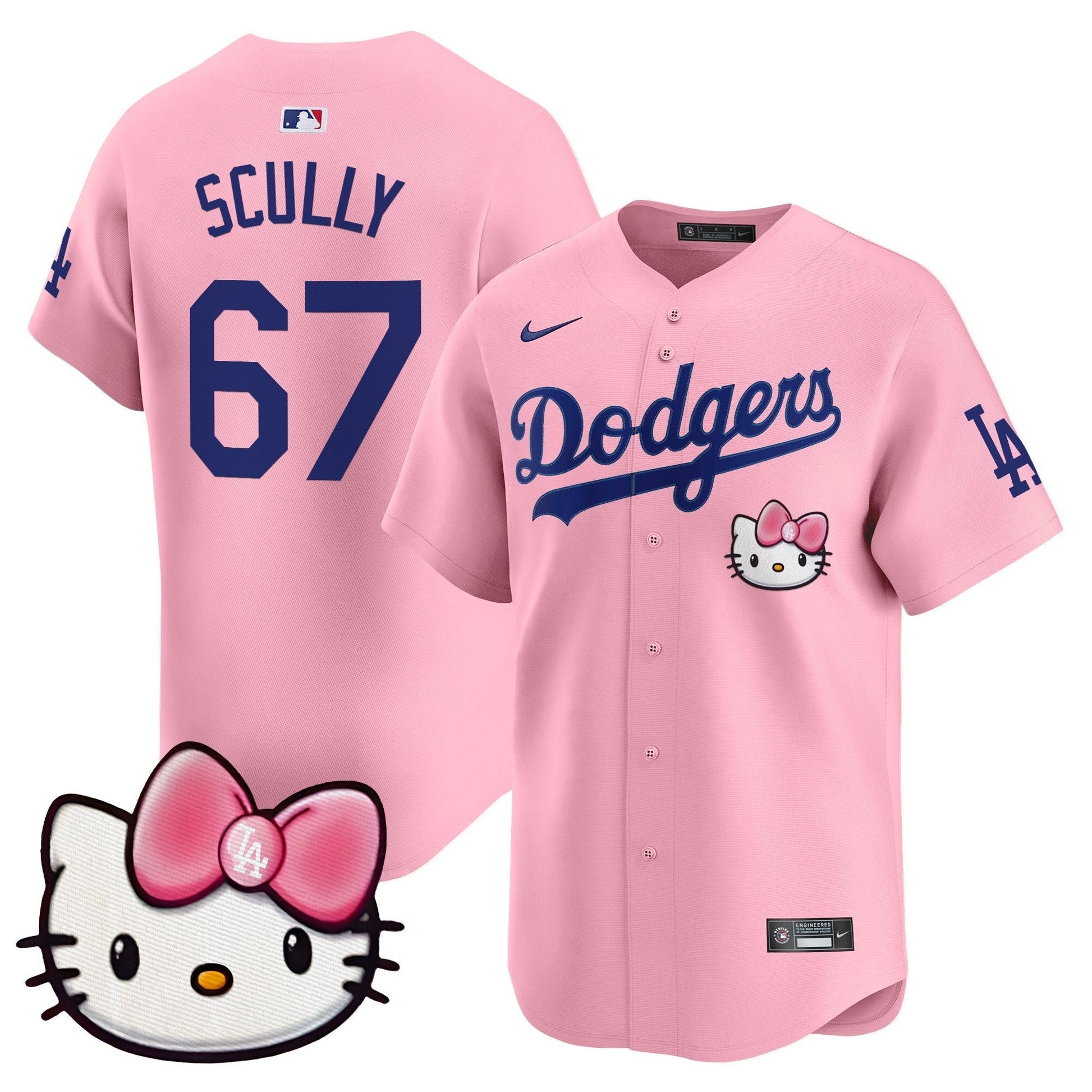 Unisex Dodgers 2025 Hello Kitty Vapor Premier Limited Jersey – All Stitched