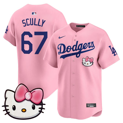 Unisex Dodgers 2025 Hello Kitty Vapor Premier Limited Jersey – All Stitched