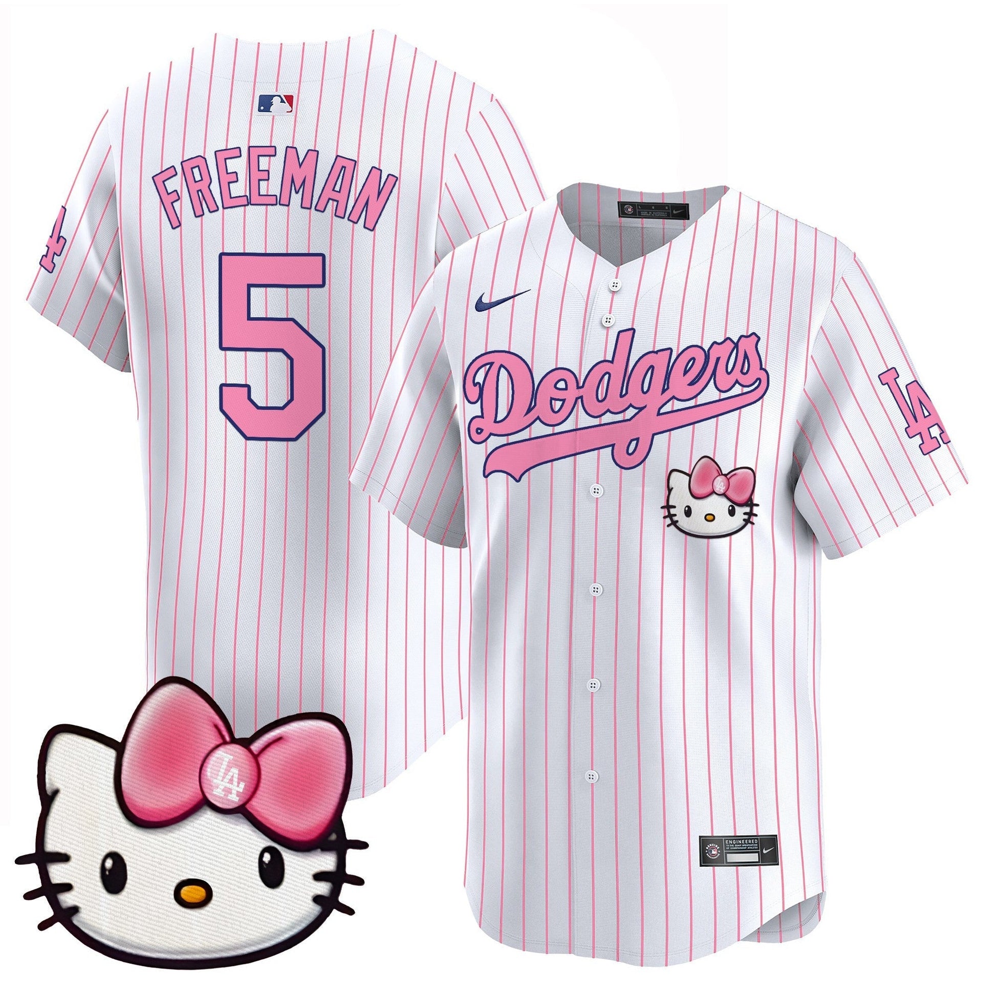 Unisex Dodgers 2025 Hello Kitty Vapor Premier Limited Jersey – All Stitched