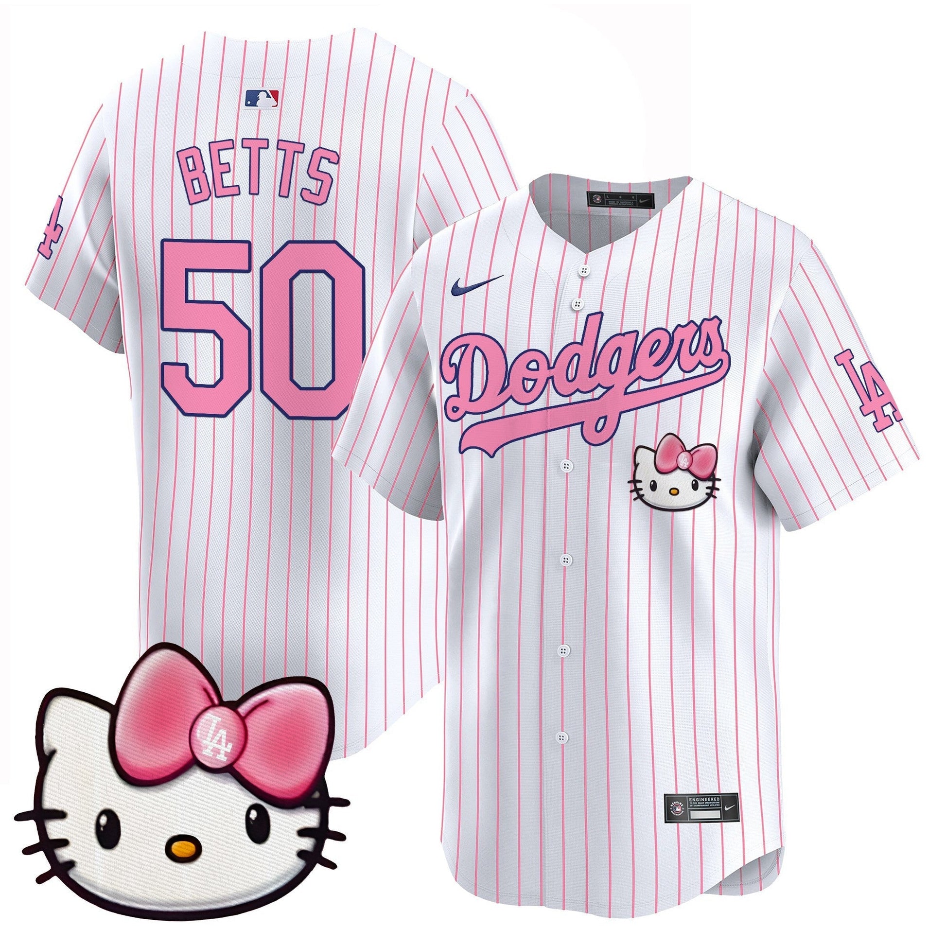 Unisex Dodgers 2025 Hello Kitty Vapor Premier Limited Jersey – All Stitched