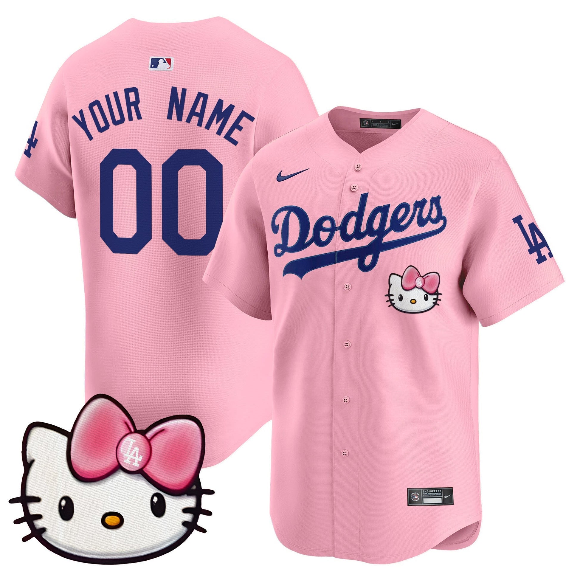 Dodgers 2025 Hello Kitty Vapor Premier Limited Custom Jersey – All Stitched