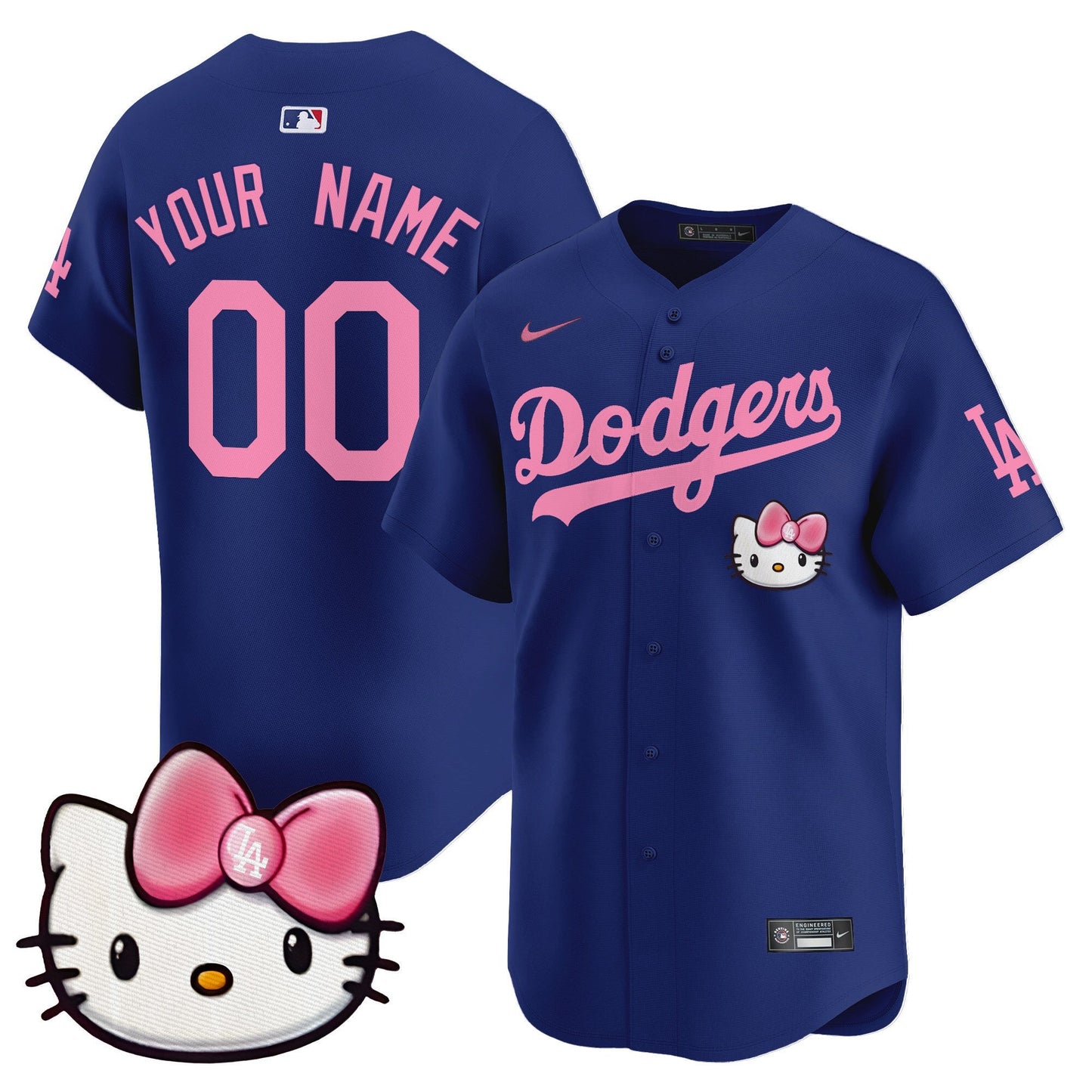 Dodgers 2025 Hello Kitty Vapor Premier Limited Custom Jersey – All Stitched