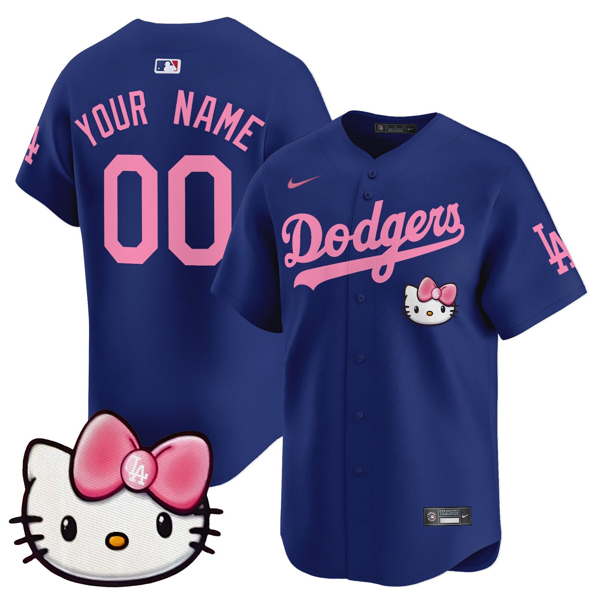Dodgers 2025 Hello Kitty Vapor Premier Limited Custom Jersey – All Stitched