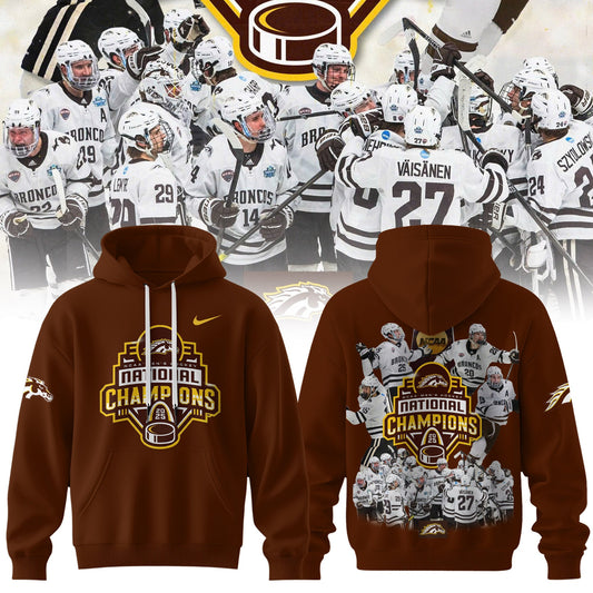 Western Michigan Broncos 2025 National Champions Patch Premium Hoodie N2