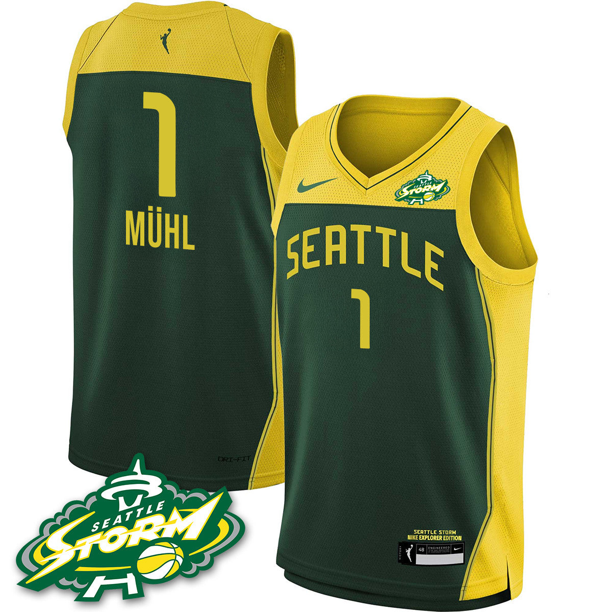Men's Seattle Storm 2025 Vapor Limited Jersey - All Stitched