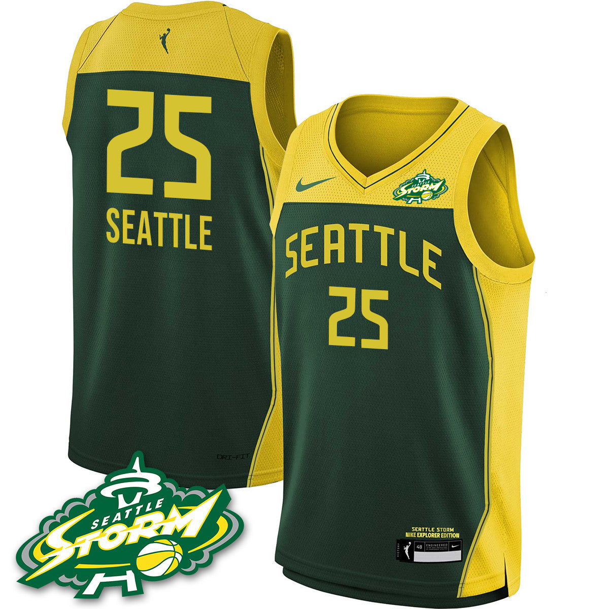 Men's Seattle Storm 2025 Vapor Limited Jersey - All Stitched