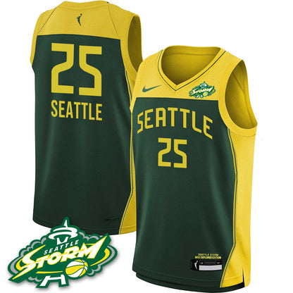 Men's Seattle Storm 2025 Vapor Limited Jersey - All Stitched