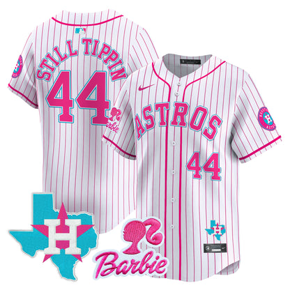 Unisex Astros Barbie Patch Vapor Premier Limited Jersey - All Stitched