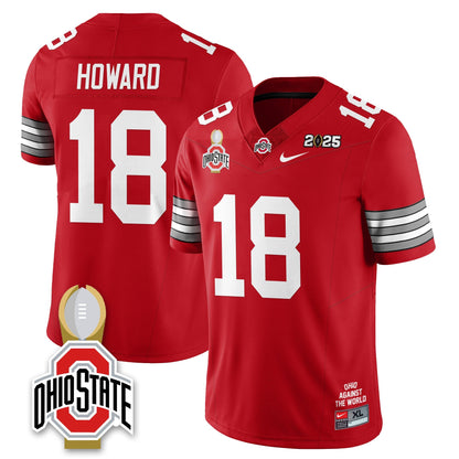 Men's Ohio State Buckeyes 2025 National Champions Jersey N10 - All Stitched