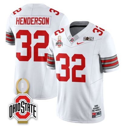 Men's Ohio State Buckeyes 2025 National Champions Jersey N10 - All Stitched