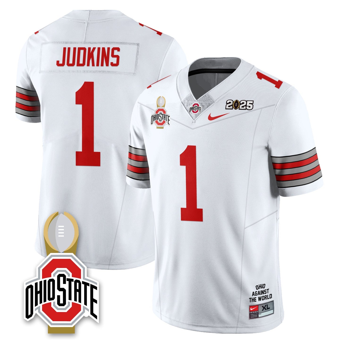 Men's Ohio State Buckeyes 2025 National Champions Jersey N10 - All Stitched
