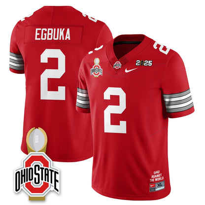 Men's Ohio State Buckeyes 2025 National Champions Jersey N10 - All Stitched