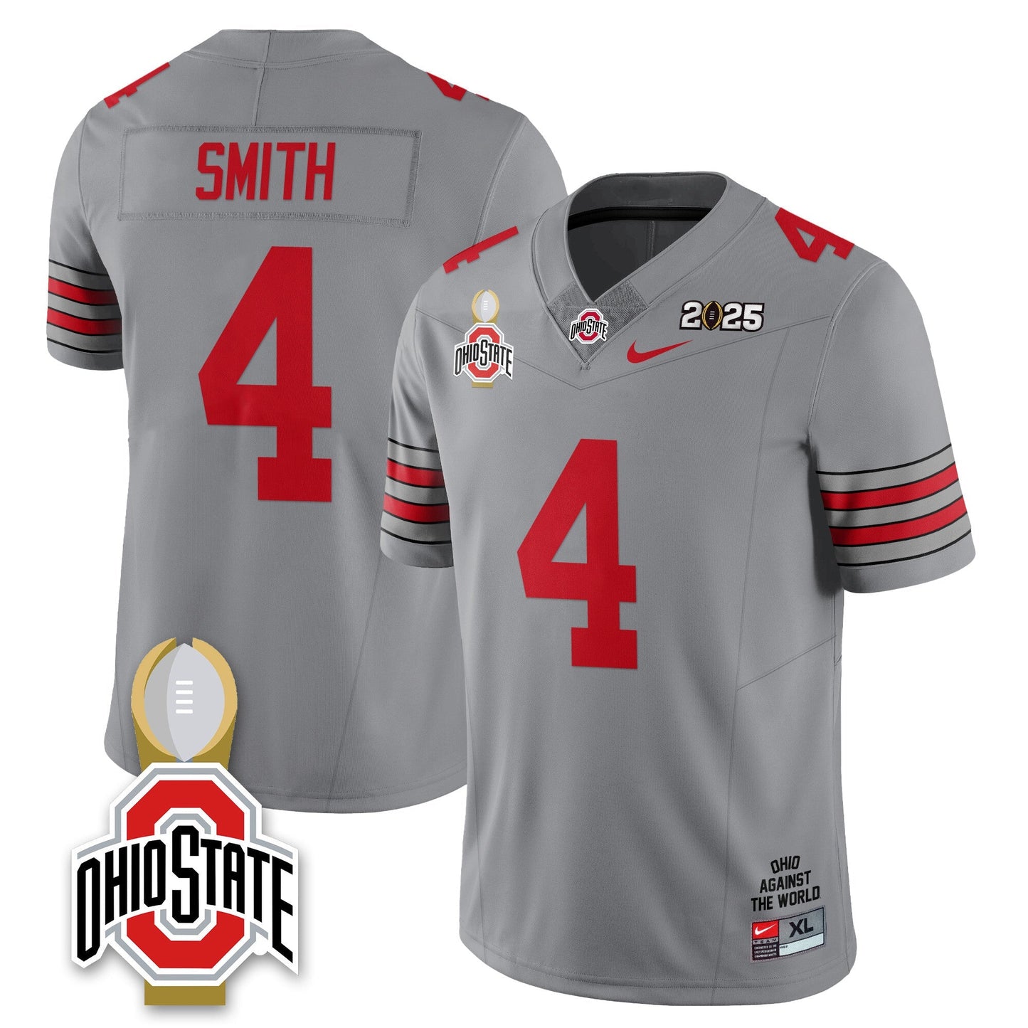 Men's Ohio State Buckeyes 2025 National Champions Jersey N10 - All Stitched
