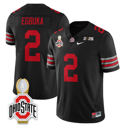 Men's Ohio State Buckeyes 2025 National Champions Jersey N10 - All Stitched