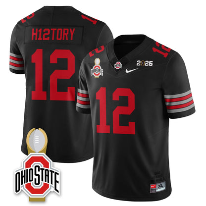 Men's Ohio State Buckeyes 2025 National Champions Jersey N10 - All Stitched