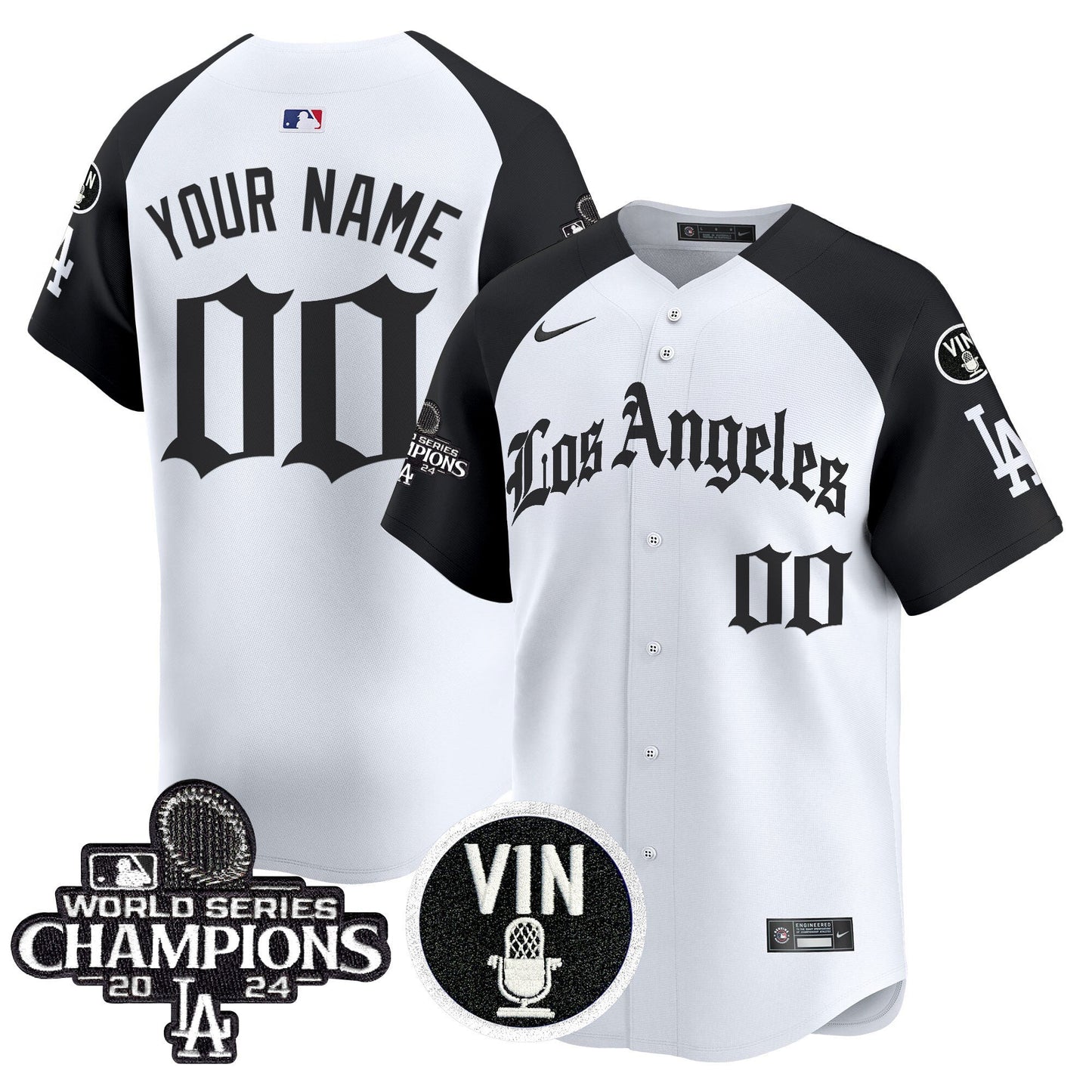 Dodgers 2025 LA Gothic Style Vapor Premier Limited Custom Jersey - All Stitched