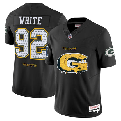 Green Bay Packers 'Cheesehead' x 'Tha Carter VI' Style Vapor Limited Jersey - All Stitched