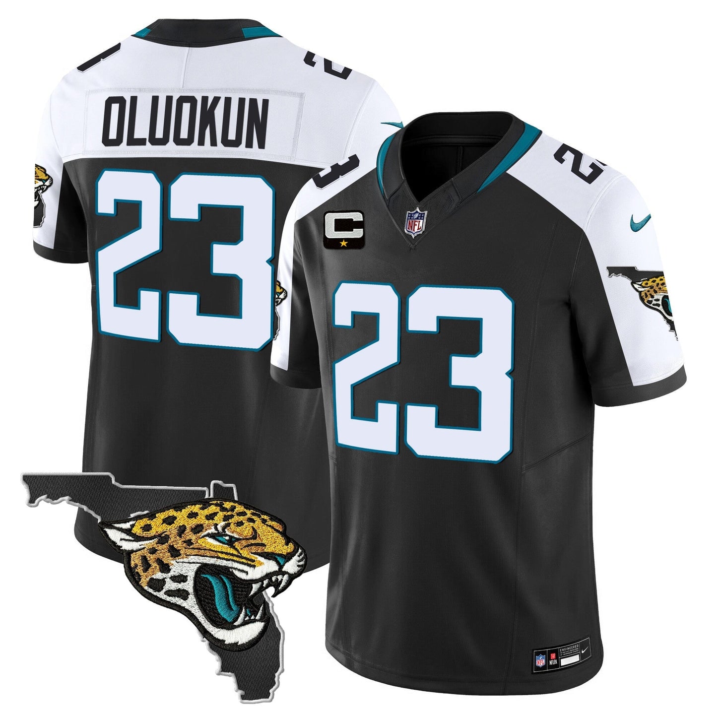 Men's Jacksonville Jaguars Florida Patch Vapor Jersey - All Stitched