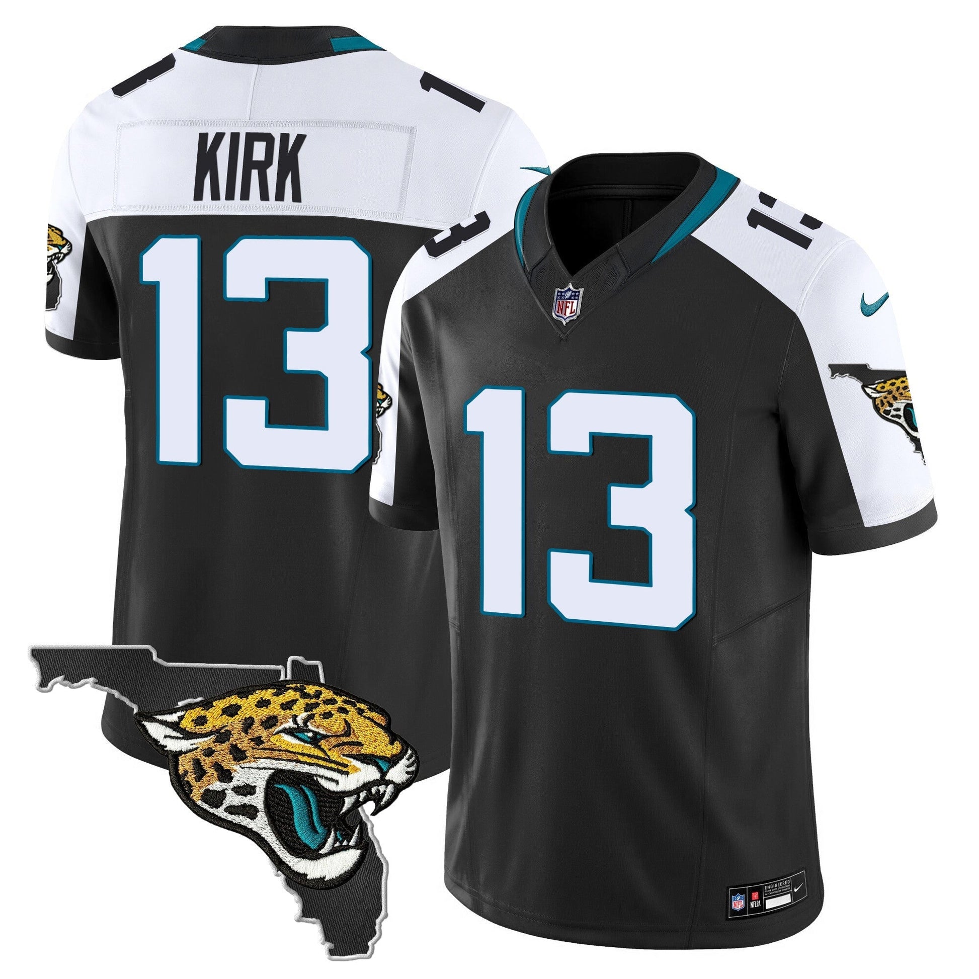 Men's Jacksonville Jaguars Florida Patch Vapor Jersey - All Stitched