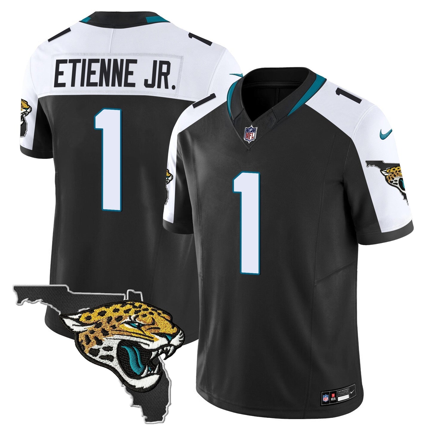 Men's Jacksonville Jaguars Florida Patch Vapor Jersey - All Stitched