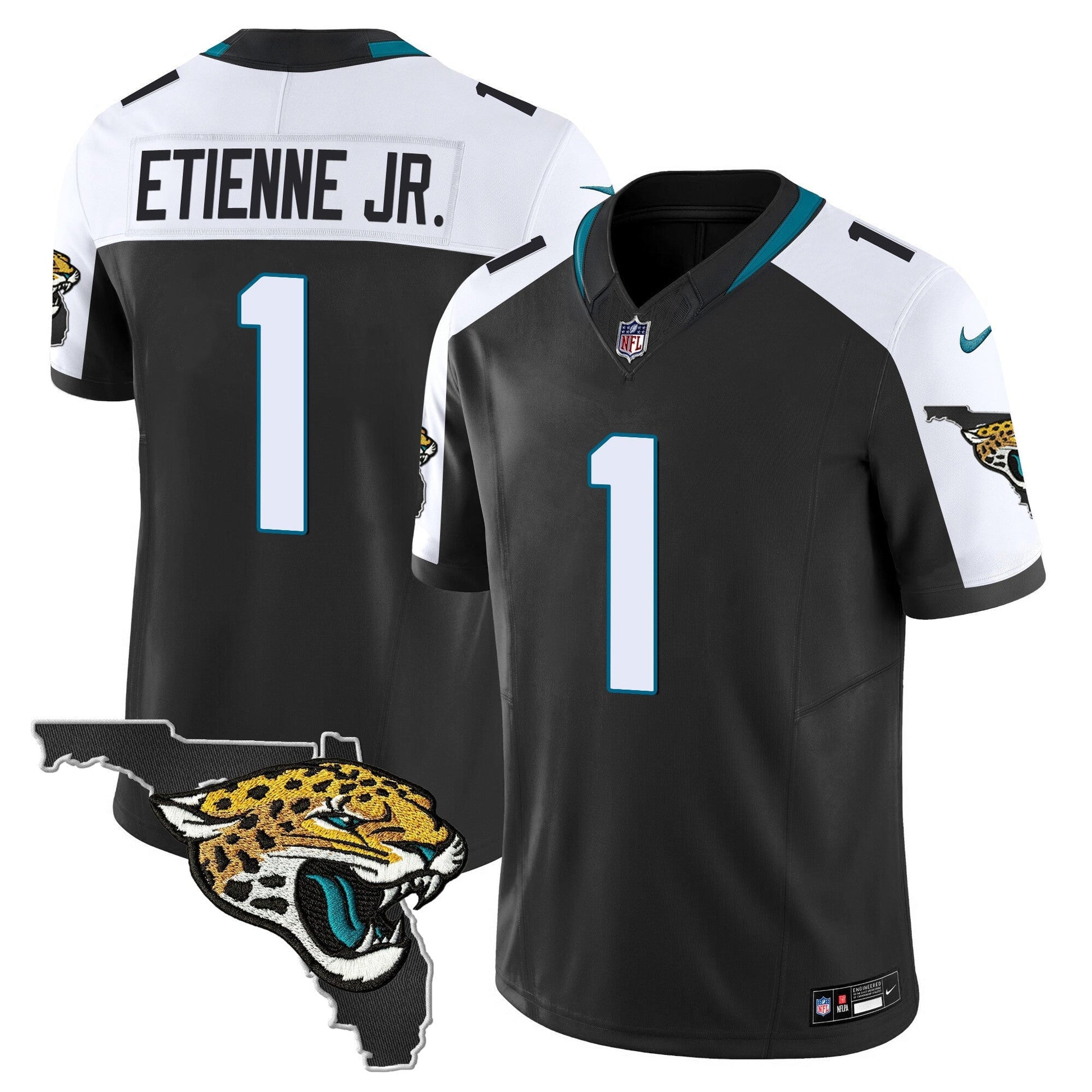 Men's Jacksonville Jaguars Florida Patch Vapor Jersey - All Stitched