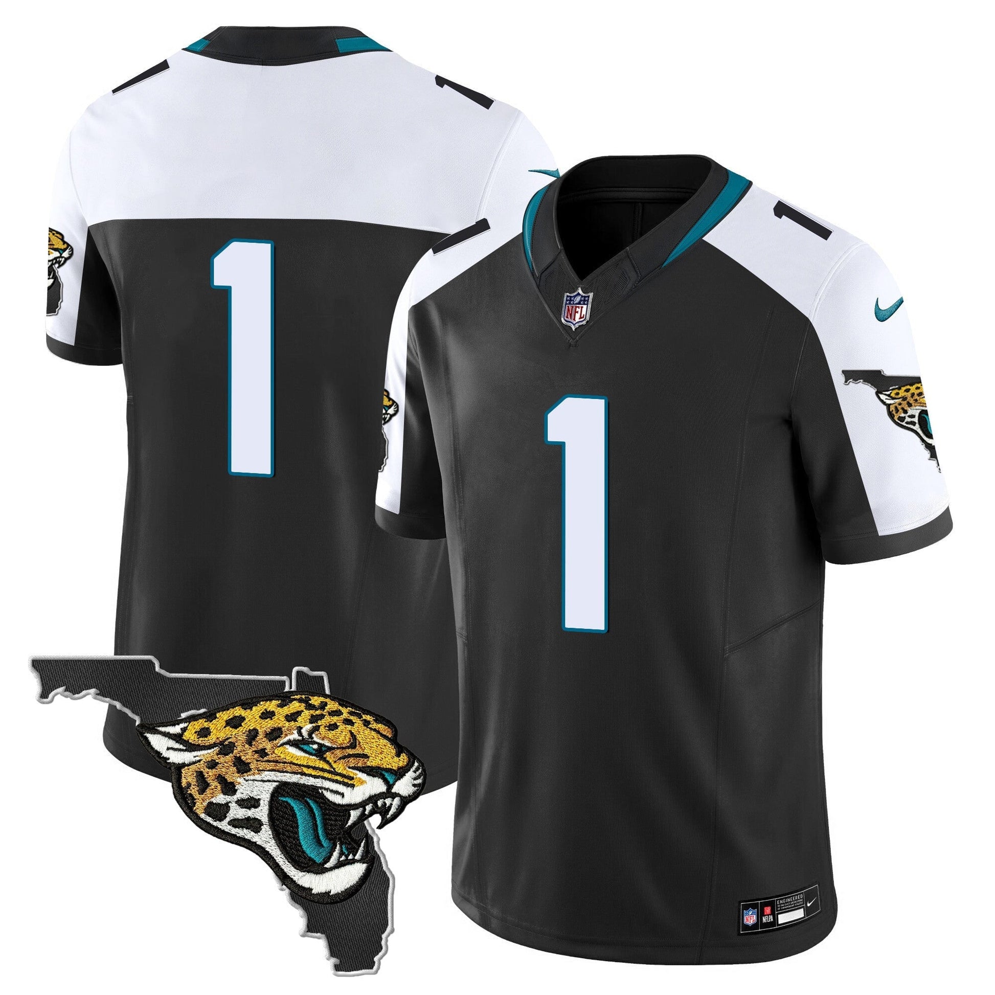 Men's Jacksonville Jaguars Florida Patch Vapor Jersey - All Stitched