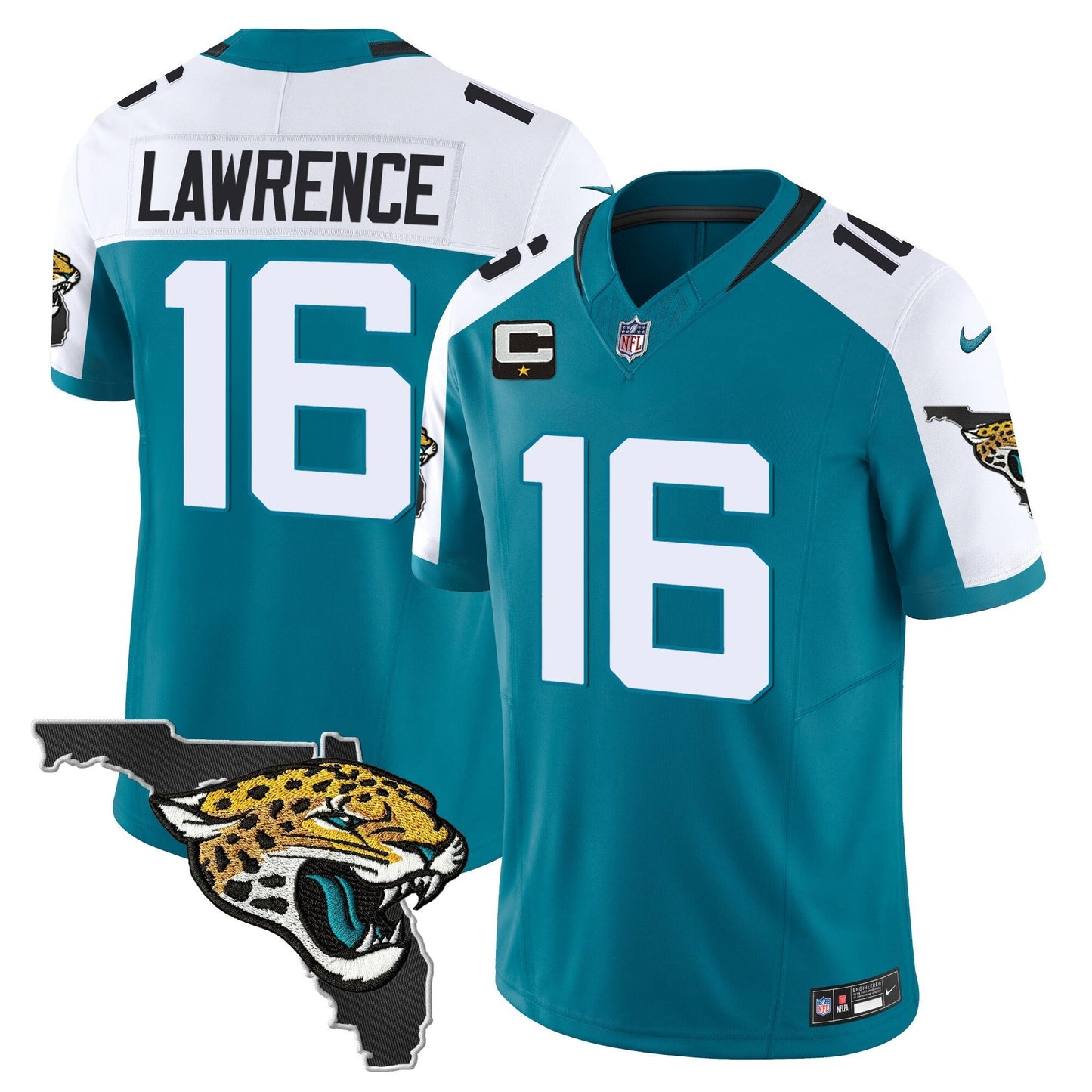 Men's Jacksonville Jaguars Florida Patch Vapor Jersey - All Stitched