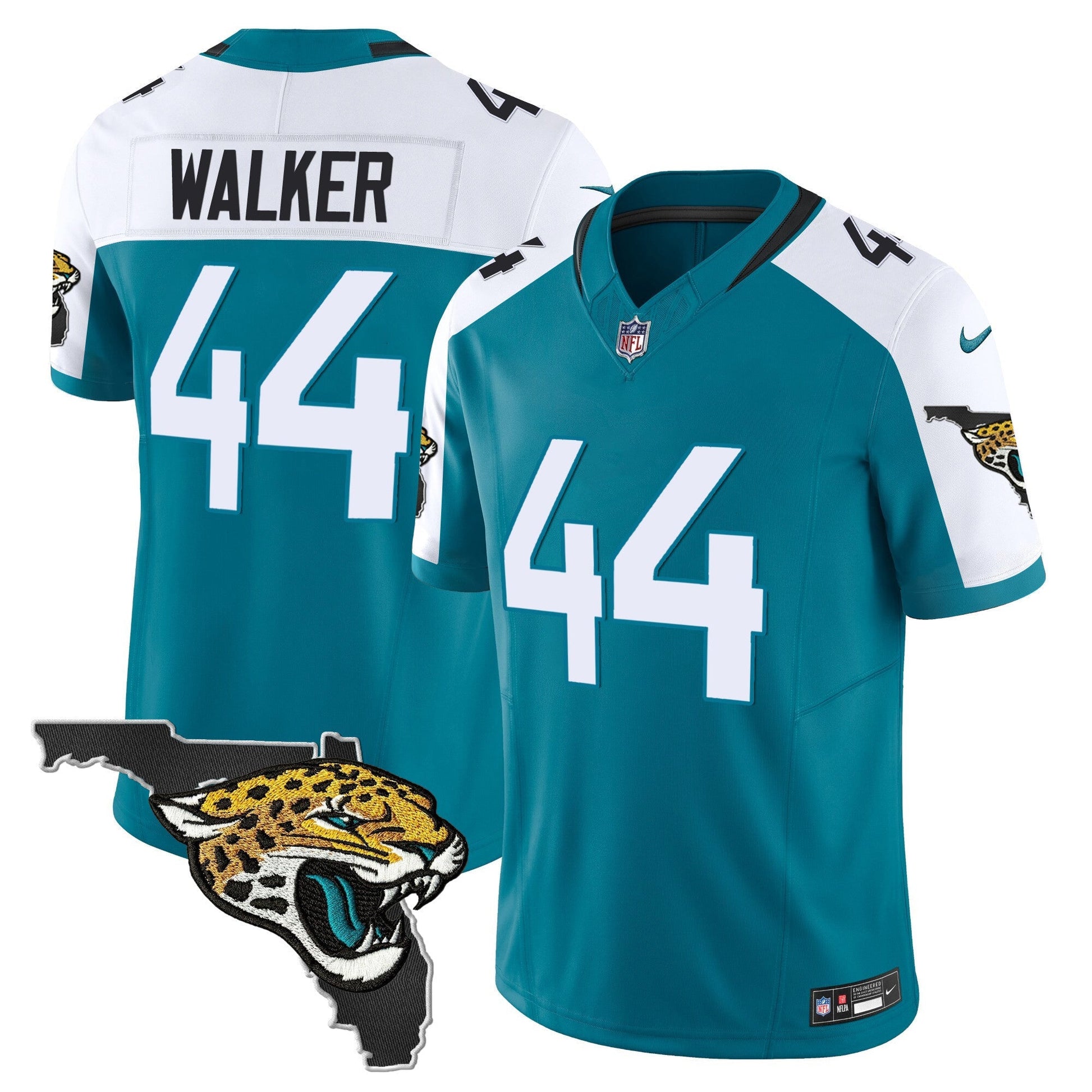 Men's Jacksonville Jaguars Florida Patch Vapor Jersey - All Stitched